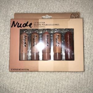 Includes five unused nude lip butter shades.